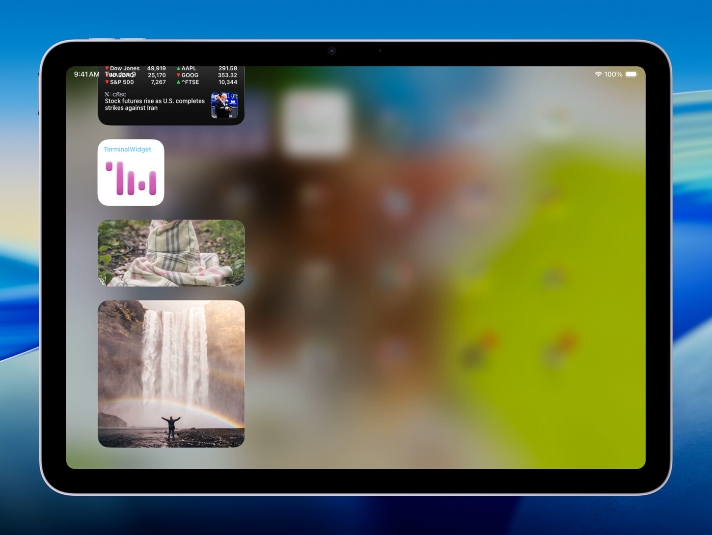 iPhone image showcase widget screenshot
