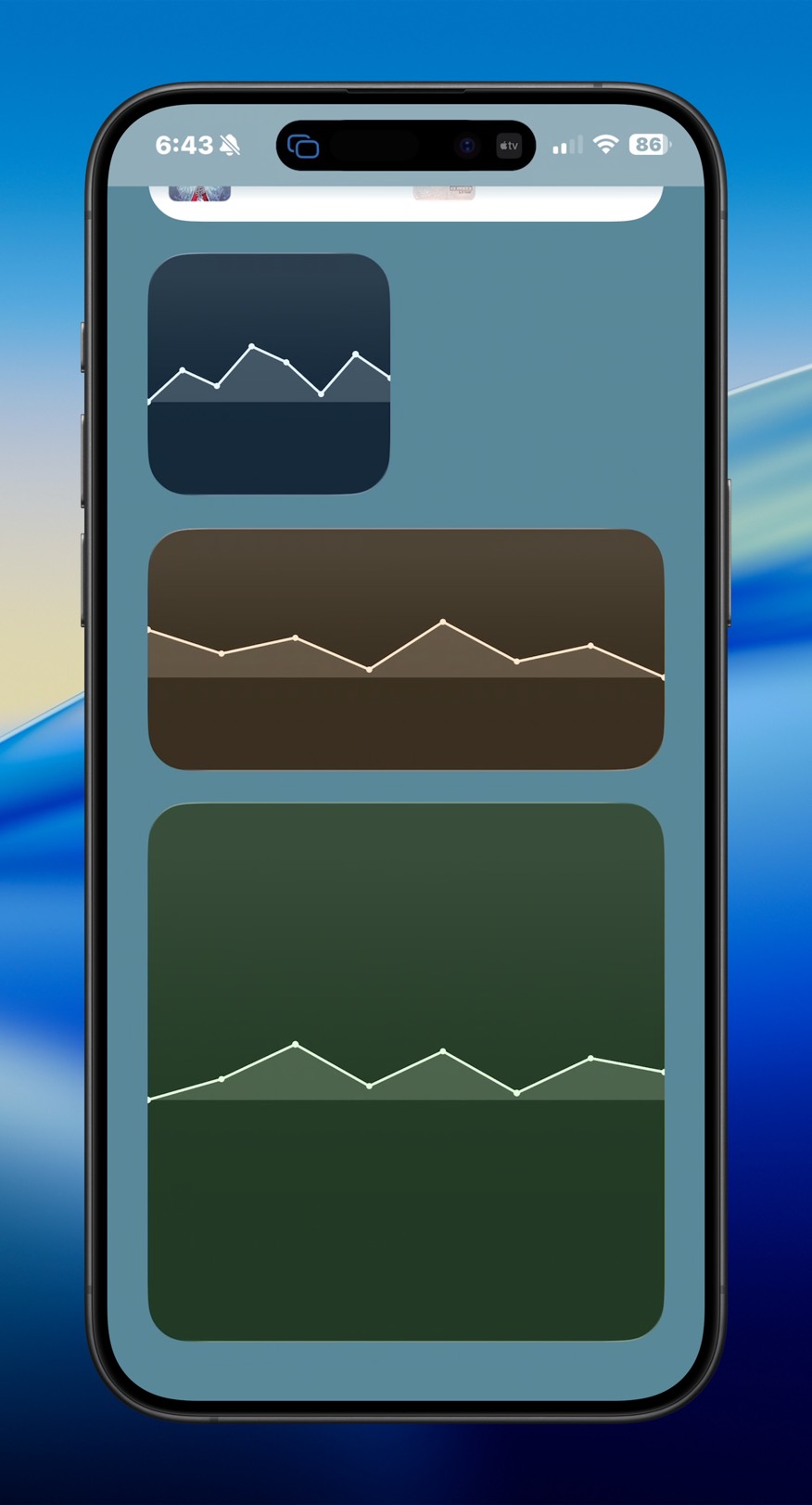 iPhone fullsize contrast widget screenshot