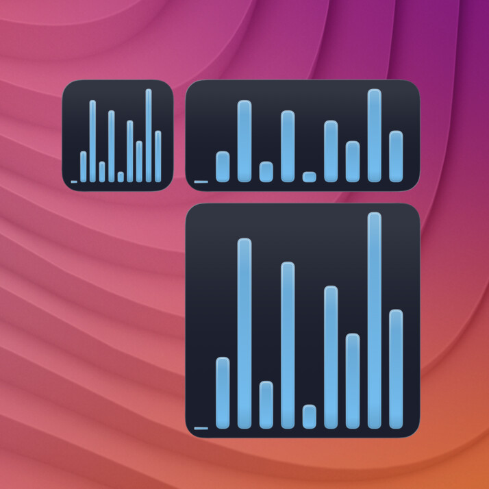 chart-sparkline-glass widget screenshot