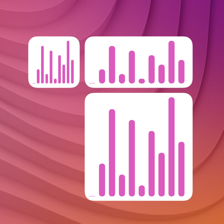 chart-sparkline-radius widget screenshot