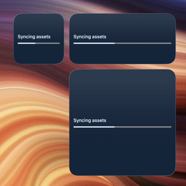 progress-bar widget screenshot