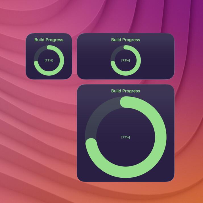 progress-circle widget screenshot