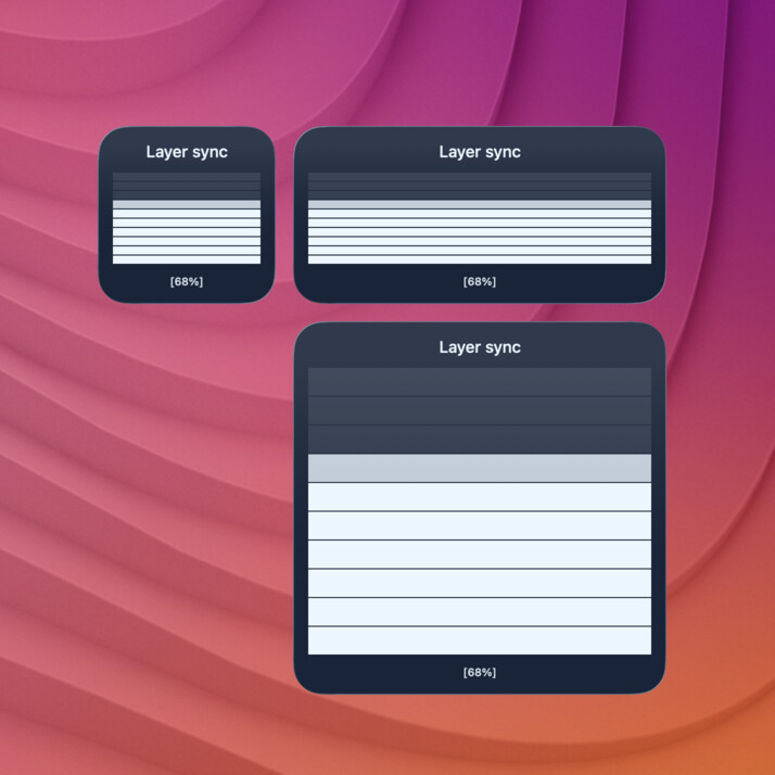 progress-stack widget screenshot