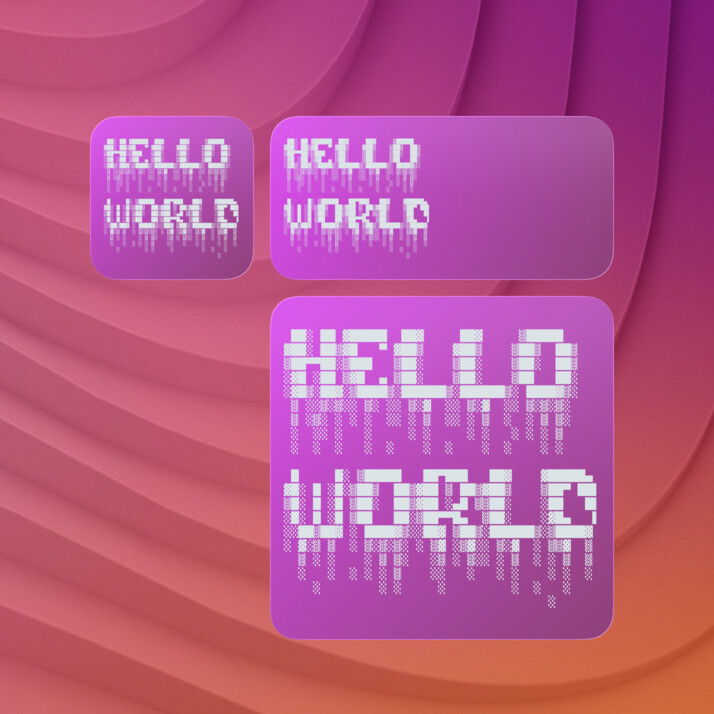 terminal-output-figlet widget screenshot