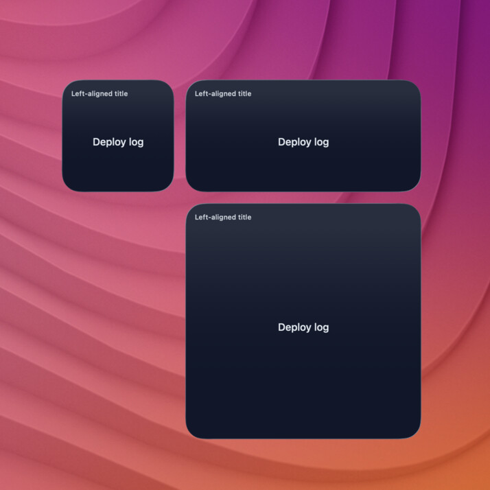 text-title-align-left widget screenshot