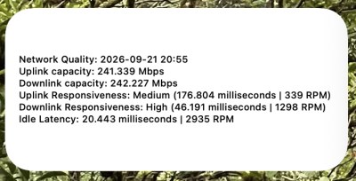 Network Bandwidth widget screenshot