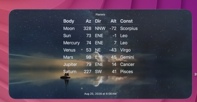 Planets Updated widget screenshot