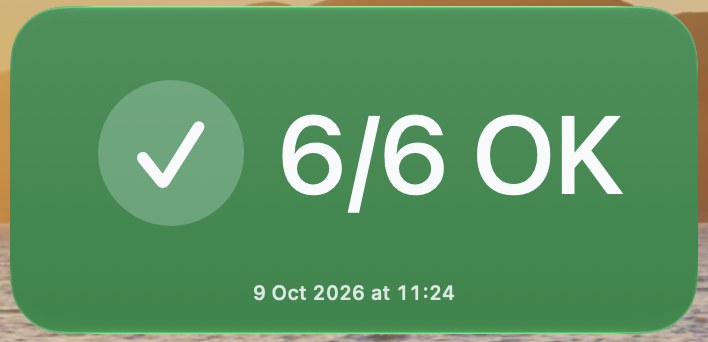 Uptime Kuma Widget widget screenshot